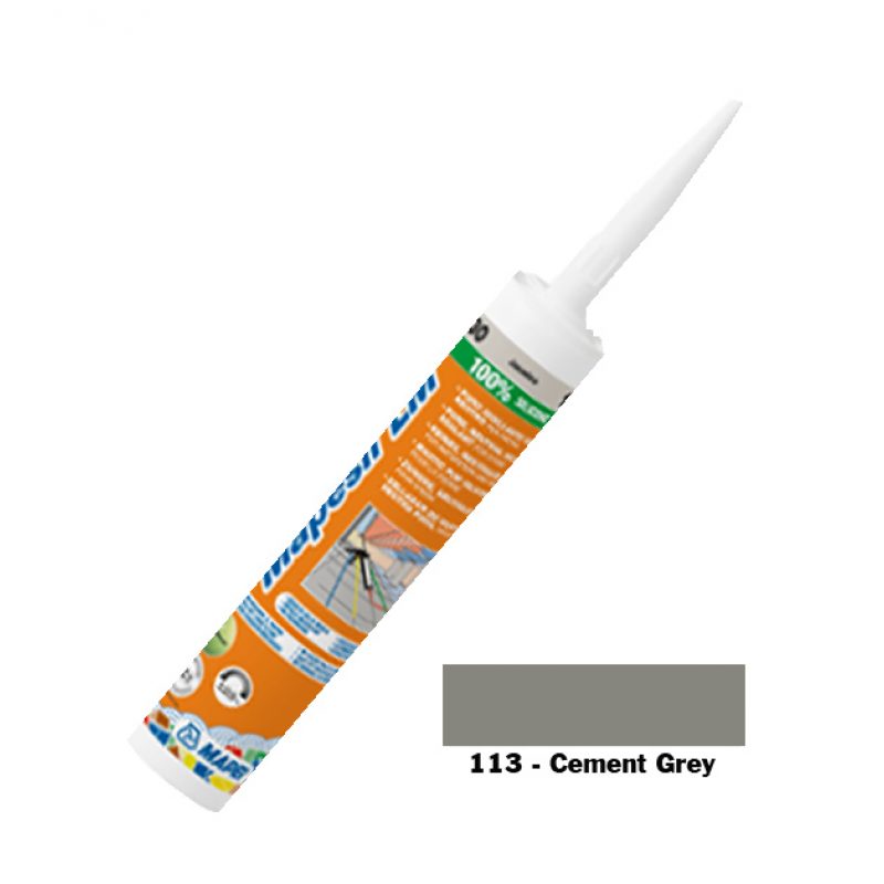 Mapei Mapesil Silicone LM 113 Cement Grey 310ml Tilers Direct