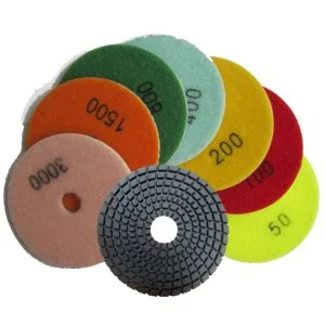 Tyrolit Wet Polishing Pad - 125mm - 400 Grit - Light Blue