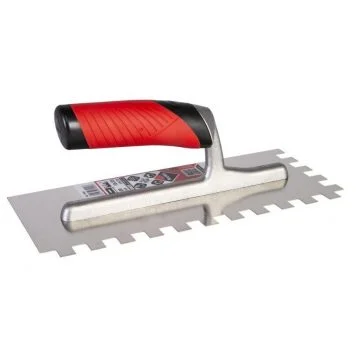 Rubi Stainless Steel Square Notch Trowel - 15mm