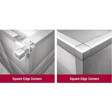 White 8mm - Square Edge Corner