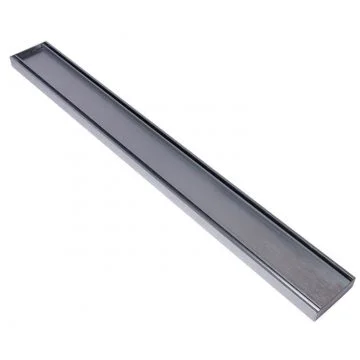 Lauxes Tile Insert Floor Grate 100mm x 26mm - Silver - SOLD BY THE METRE