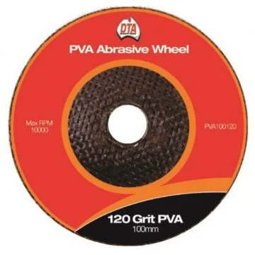 PVA Abrasive Wheel - 120 Grit - 100mm