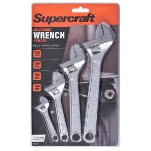 Supercraft Adjustable Wrench Set - 4 Pieces