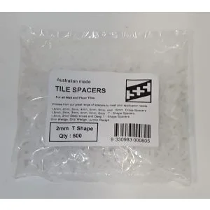 2mm T Shape Spacers - 10,000 Piece Bucket - BAT