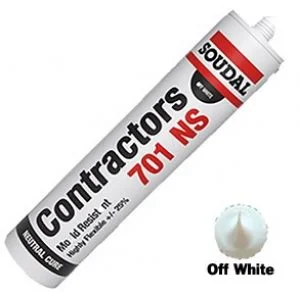 Contractors Silicone - Off White - 300ml Soudal