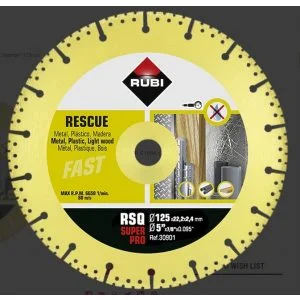 Rubi Rescue Super Pro Diamond Blade - 125mm