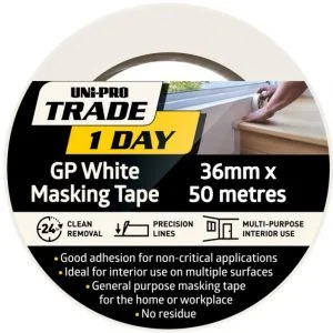 Uni-Pro Trade 1 Day Masking Tape - 36mm x 50m