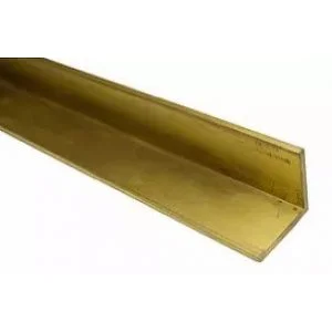 Brass Geometric Angle - 25mm x 32mm x 3.18mm - BAT (IN-STORE PICK-UP ONLY)