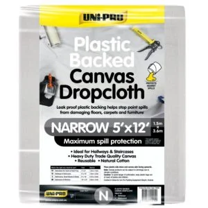 Uni-Pro Plastic Backed Canvas 5 x 12 Drop Sheet