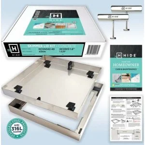 Hide Concrete Wet Pour Skimmer Lid Kit - 342mm x 40mm
