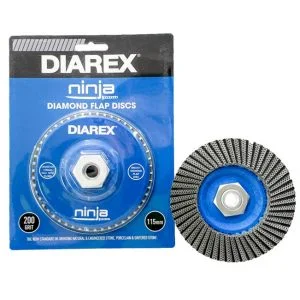 Diarex Ninja Diamond Flap Disc - 120 Grit - 115mm x 22mm