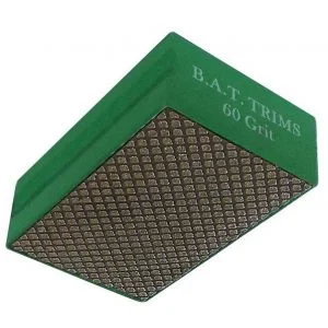 Diamond Hand Polishing Pad - 60 Grit - Green - BAT