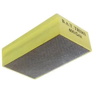 Diamond Hand Polishing Pad - 400 Grit - Yellow - BAT
