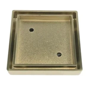 Square Tile Insert Grate - 115mm - Brushed Gold - NS