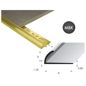 Aluminium Half Round Trim - 08mm - Matt Black - BAT - IN-STORE PICK-UP ONLY