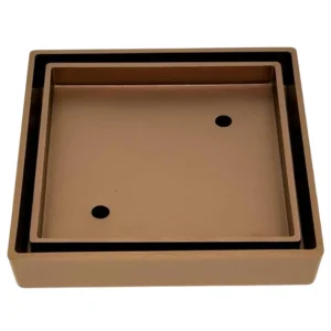 Square Tile Insert Grate - 115mm x 115mm x 75mm - Copper -NS